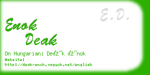 enok deak business card